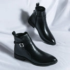 Men’s Classic Chelsea Boots | Side Zipper, Cushioned Support & Ideal for Smart Casual and Everyday Wear