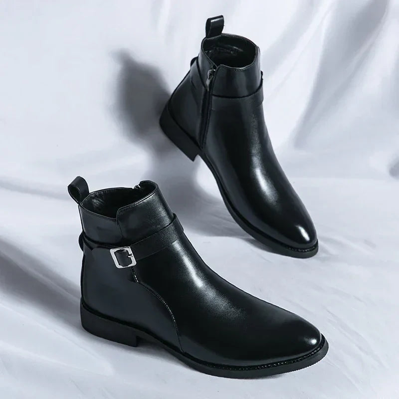 Men’s Classic Chelsea Boots | Side Zipper, Cushioned Support & Ideal for Smart Casual and Everyday Wear