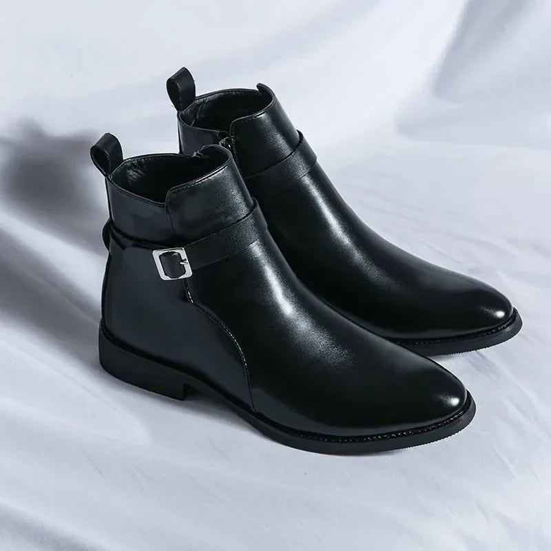 Men’s Classic Chelsea Boots | Side Zipper, Cushioned Support & Ideal for Smart Casual and Everyday Wear
