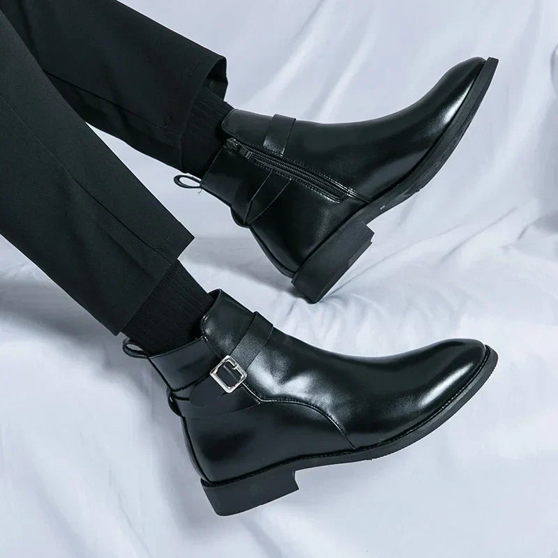 Men’s Classic Chelsea Boots | Side Zipper, Cushioned Support & Ideal for Smart Casual and Everyday Wear