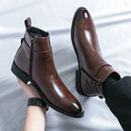 Men’s Classic Chelsea Boots | Side Zipper, Cushioned Support & Ideal for Smart Casual and Everyday Wear