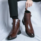 Men’s Classic Chelsea Boots | Side Zipper, Cushioned Support & Ideal for Smart Casual and Everyday Wear