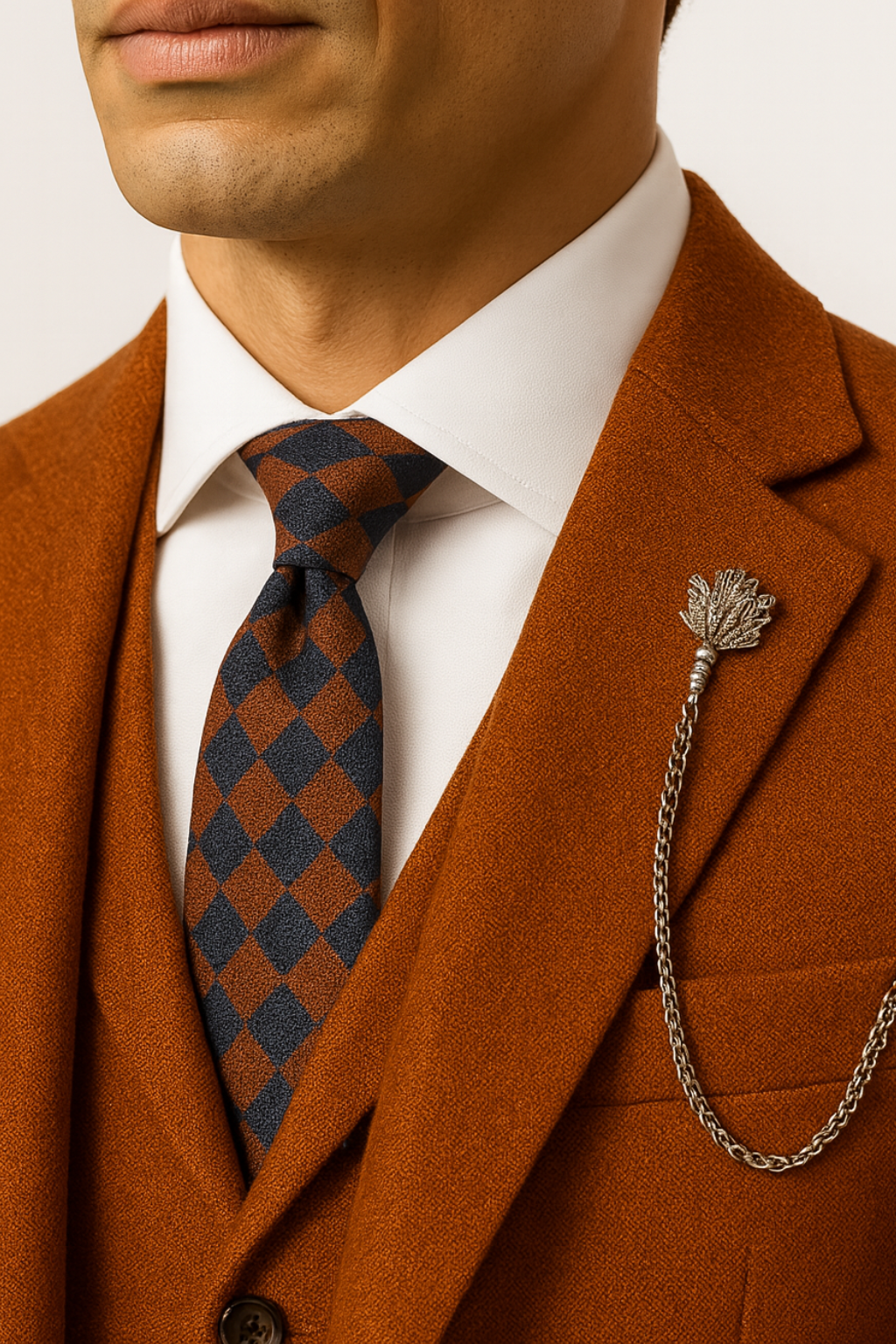 Men's Brown Tweed Blazer