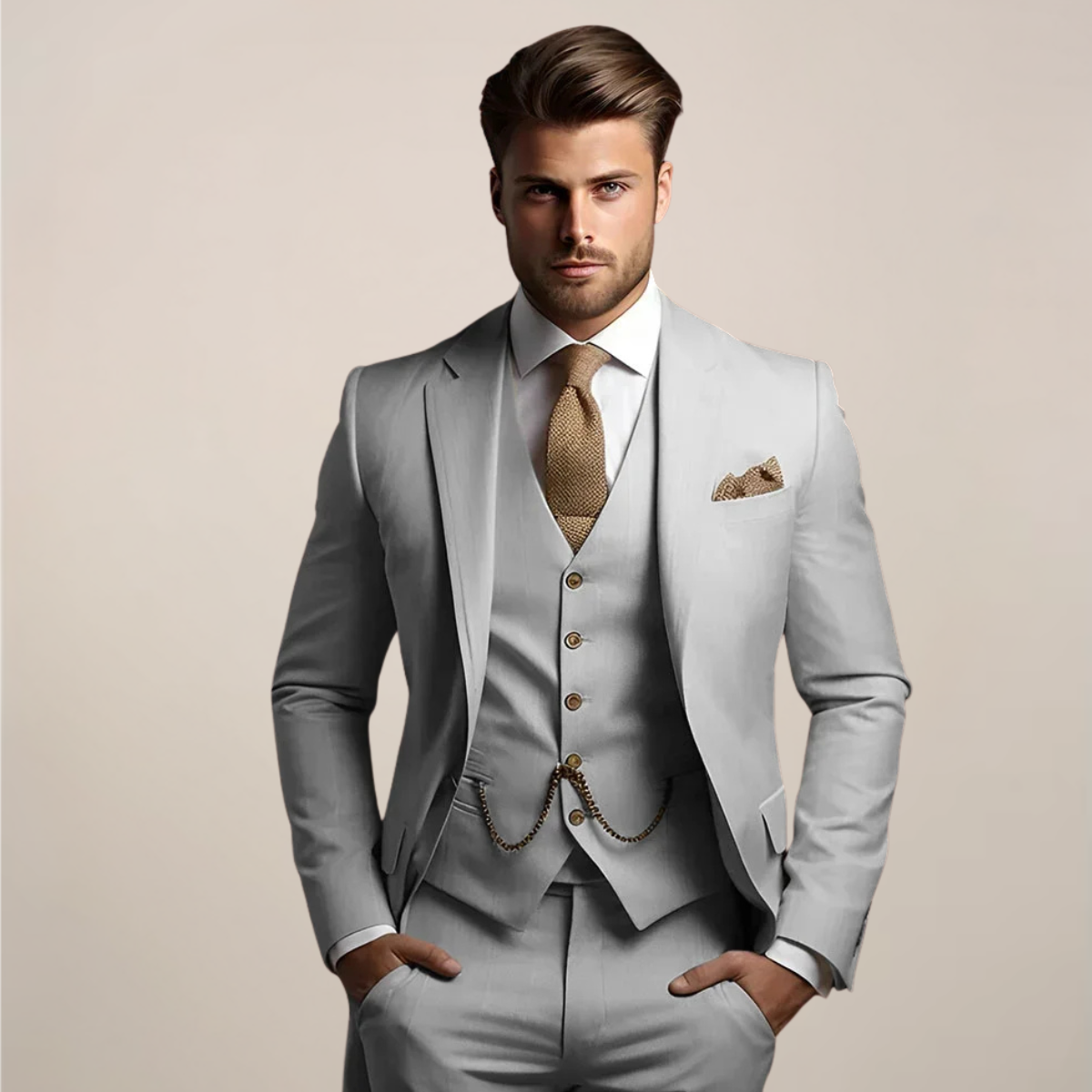 Men´s Wedding Tuxedo - Three-Piece Slim Fit Suit