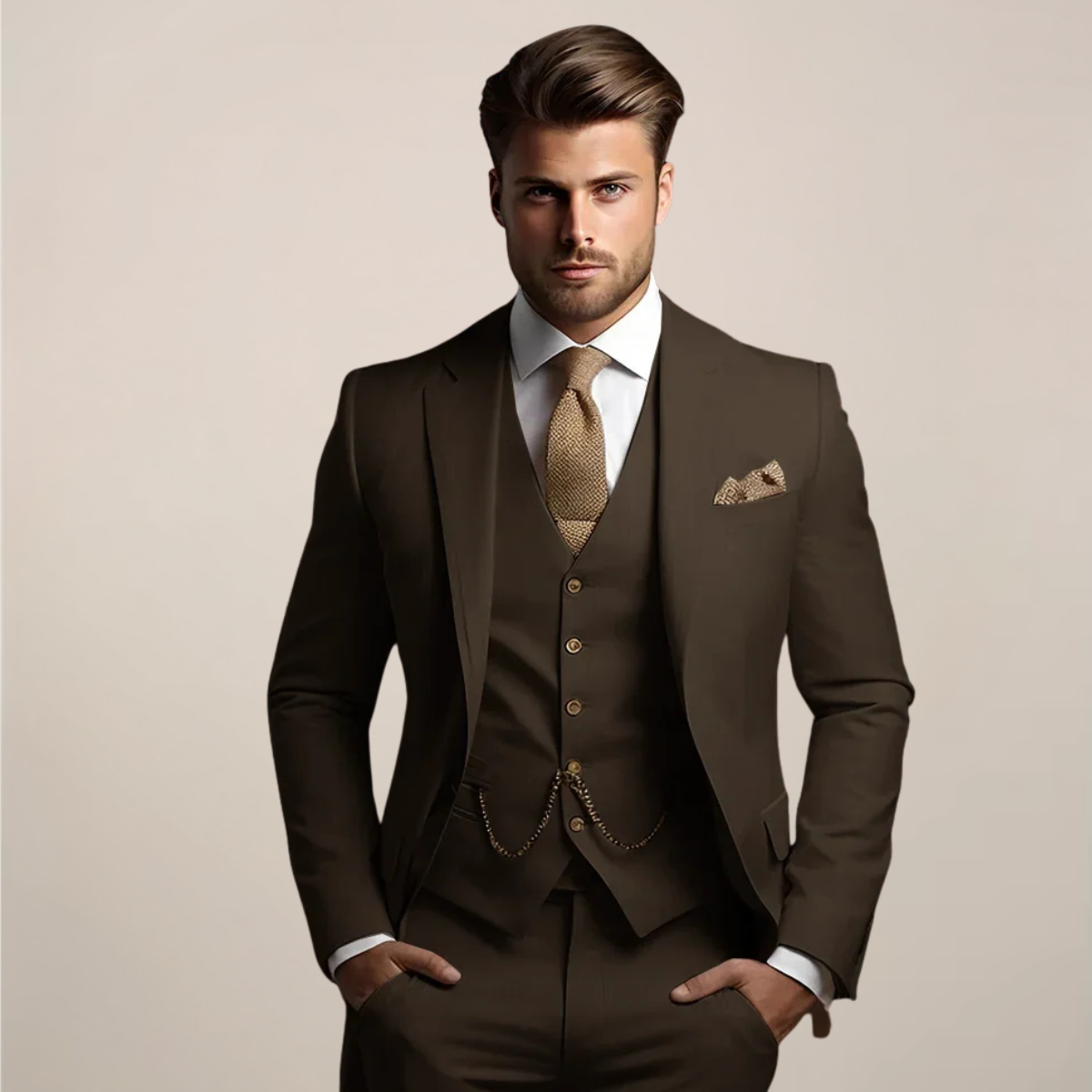 Men´s Wedding Tuxedo - Three-Piece Slim Fit Suit
