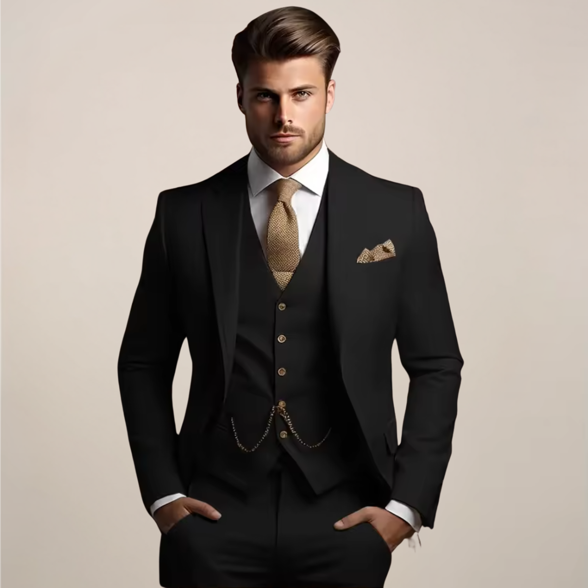 Men´s Wedding Tuxedo - Three-Piece Slim Fit Suit
