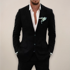 Men's Two-Piece Linen Suit - Single Breasted