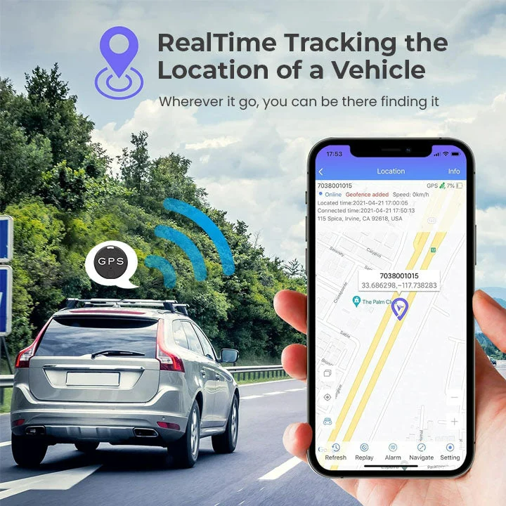 Mini GPS Tracker mit Magnet für Auto & Fahrrad – Android GPS-Ortung in Echtzeit