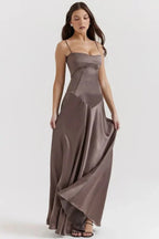 Satin Maxi Dress