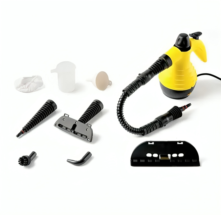 Dampfreiniger Steam Cleaner – Chemiefreie Tiefenreinigung mit 3 Bar Druck & 8 Aufsätzen für Haushalt