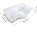 Orthopädisches Kissen Testsieger – Ergonomisches Schmetterlingskissen für erholsamen Schlaf, 37×62 cm