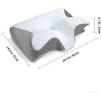 Orthopädisches Kissen Testsieger – Ergonomisches Schmetterlingskissen für erholsamen Schlaf, 37×62 cm