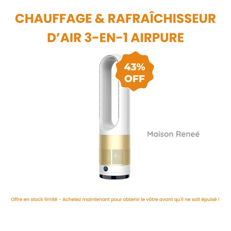 Climatizzatore Portatile 3-in-1 – Riscaldamento, Raffrescamento e Purificazione Aria con HEPA & UV