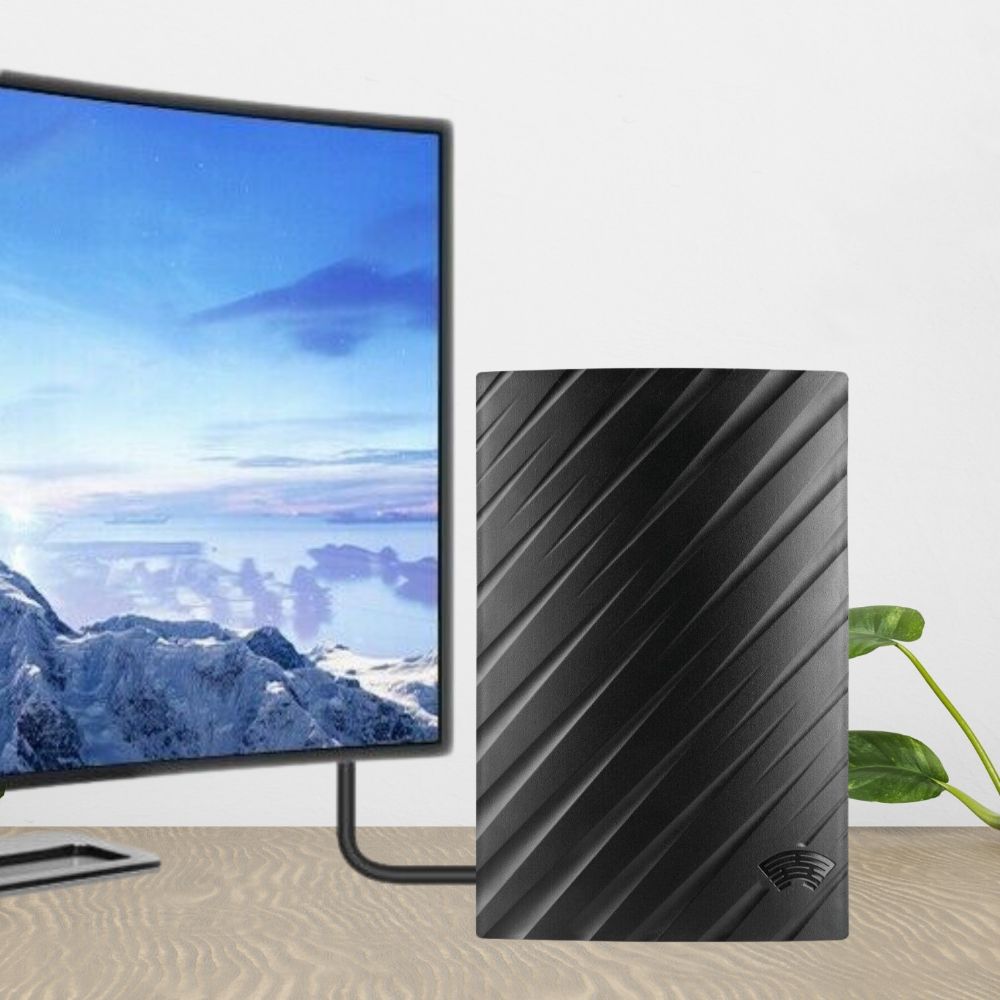 Antenna TV Digitale 4K da Interno a Lunga Portata – Fino a 600 Miglia di Ricezione