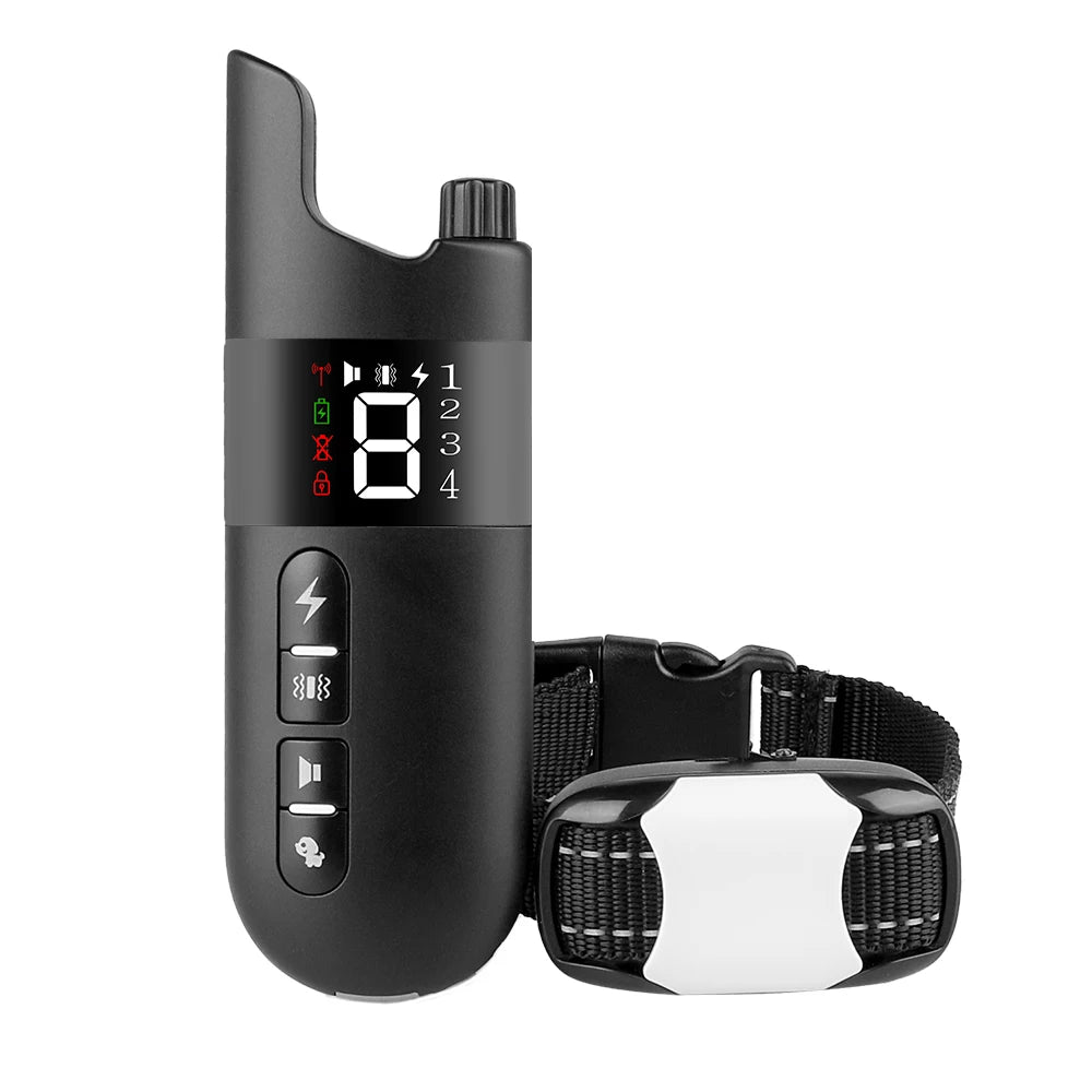 Hundehalsband elektrisch – Wasserdichtes Trainingshalsband mit Fernbedienung, Schock, Vibration und Ton