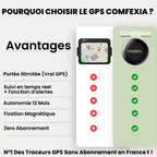 Comfexia™ – Traceur GPS Sans Abonnement, Compatible Android & iOS