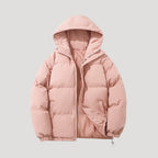 Puffer Jacket - Insulated Hood And Wind Resistant Warmth