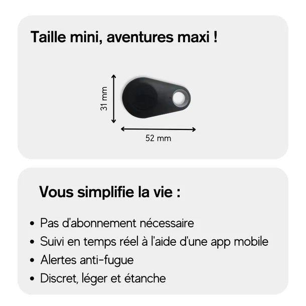 Collier GPS chien étanche et léger, collier GPS pour chien avec traceur GPS fiable sans abonnement