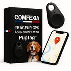 Collier GPS chien étanche et léger, collier GPS pour chien avec traceur GPS fiable sans abonnement