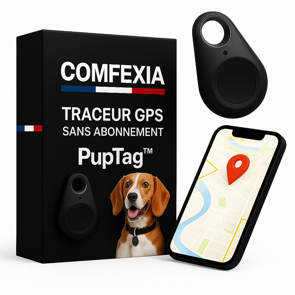 Collier GPS chien étanche et léger, collier GPS pour chien avec traceur GPS fiable sans abonnement