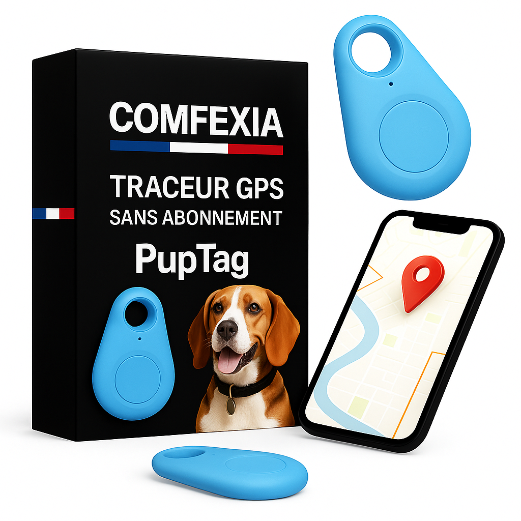 Collier GPS chien étanche et léger, collier GPS pour chien avec traceur GPS fiable sans abonnement