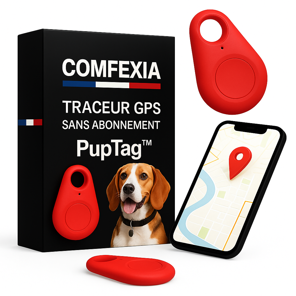 Collier GPS chien étanche et léger, collier GPS pour chien avec traceur GPS fiable sans abonnement