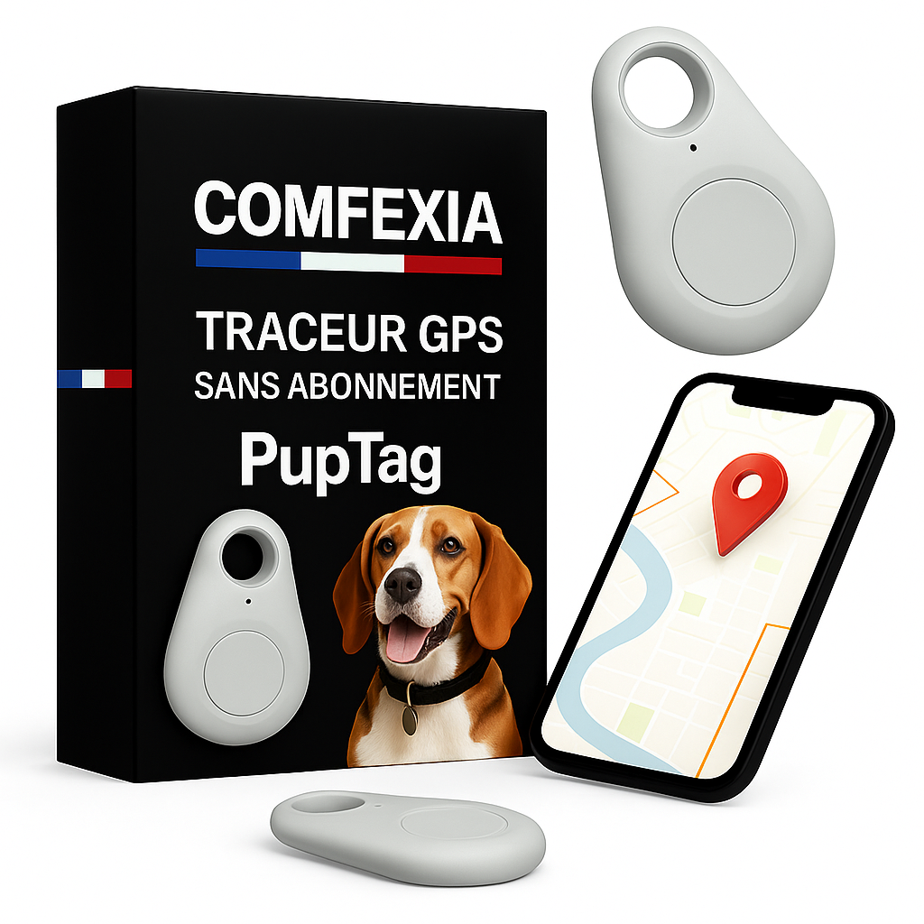 Collier GPS chien étanche et léger, collier GPS pour chien avec traceur GPS fiable sans abonnement