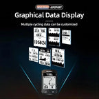 IGP Sport BSC200 GPS Fahrradcomputer – Drahtloser Tacho mit Bluetooth 5.0, Routenanzeige und Kilometerzähler