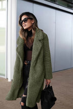 Women's Oversized Winter Teddy Coat | Plush Texture, Lapel Collar & Ideal for Daily Wear