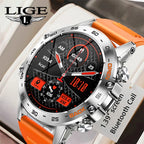 Smartwatch Sport Watch mit Herzfrequenz – Robuste Herrenuhr im Militärstil für Outdoor und Fitness