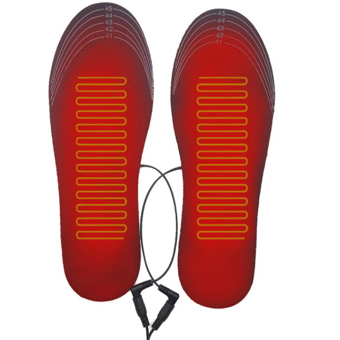 Semelles chauffantes électriques USB rechargeables – Coussin chauffant pour chaussures et chaussettes