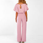 Women’s Belted Wide-Leg Jumpsuit | Flowy, Comfortable & Ideal for Day to Night Wear