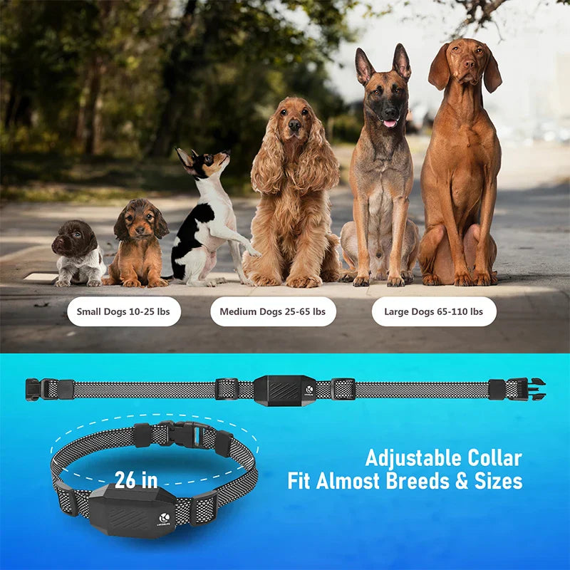 Halsband Hund mit Strom – Trainingshalsband mit Fernbedienung, Halsband mit Strom für Hunde, Vibrationshalsband tauber Hund