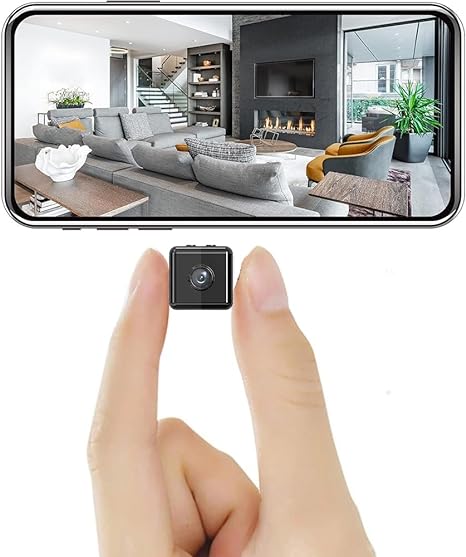Mini Überwachungskamera Indoor – Drahtlose 1080p Kamera mit Bewegungserkennung & App-Steuerung