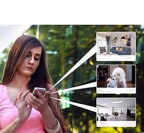 Mini Überwachungskamera Indoor – Drahtlose 1080p Kamera mit Bewegungserkennung & App-Steuerung