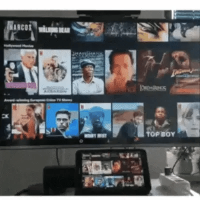 Passerelle multimédia TV 4K avec clé HDMI WiFi pour streaming et connexion Android TV