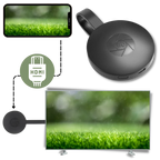 Passerelle multimédia TV 4K avec clé HDMI WiFi pour streaming et connexion Android TV