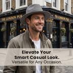 Men’s Handmade Panama Hat | Wide Brim, Classic Crown & Ideal for Spring/Summer Smart Casual Wear