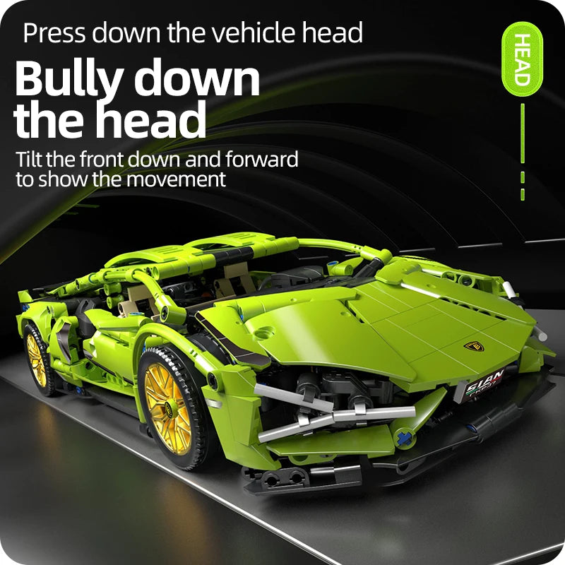 Ferngesteuerter Lamborghini als Modellauto zum Zusammenbauen – Technik-Bausatz für Kinder & Erwachsene