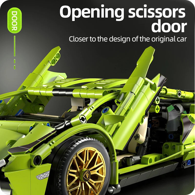 Ferngesteuerter Lamborghini als Modellauto zum Zusammenbauen – Technik-Bausatz für Kinder & Erwachsene