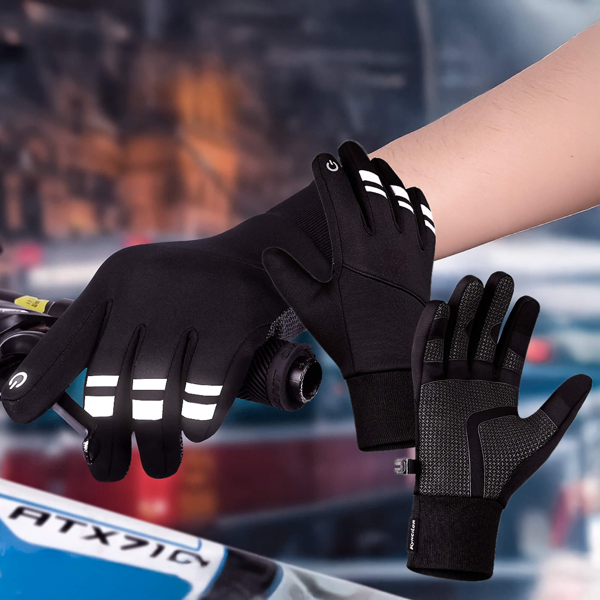 Gants de Cyclisme Hiver Thermiques | Imperméables, Coupe-Vent & Tactiles – Gants Chauds pour Hommes & Femmes