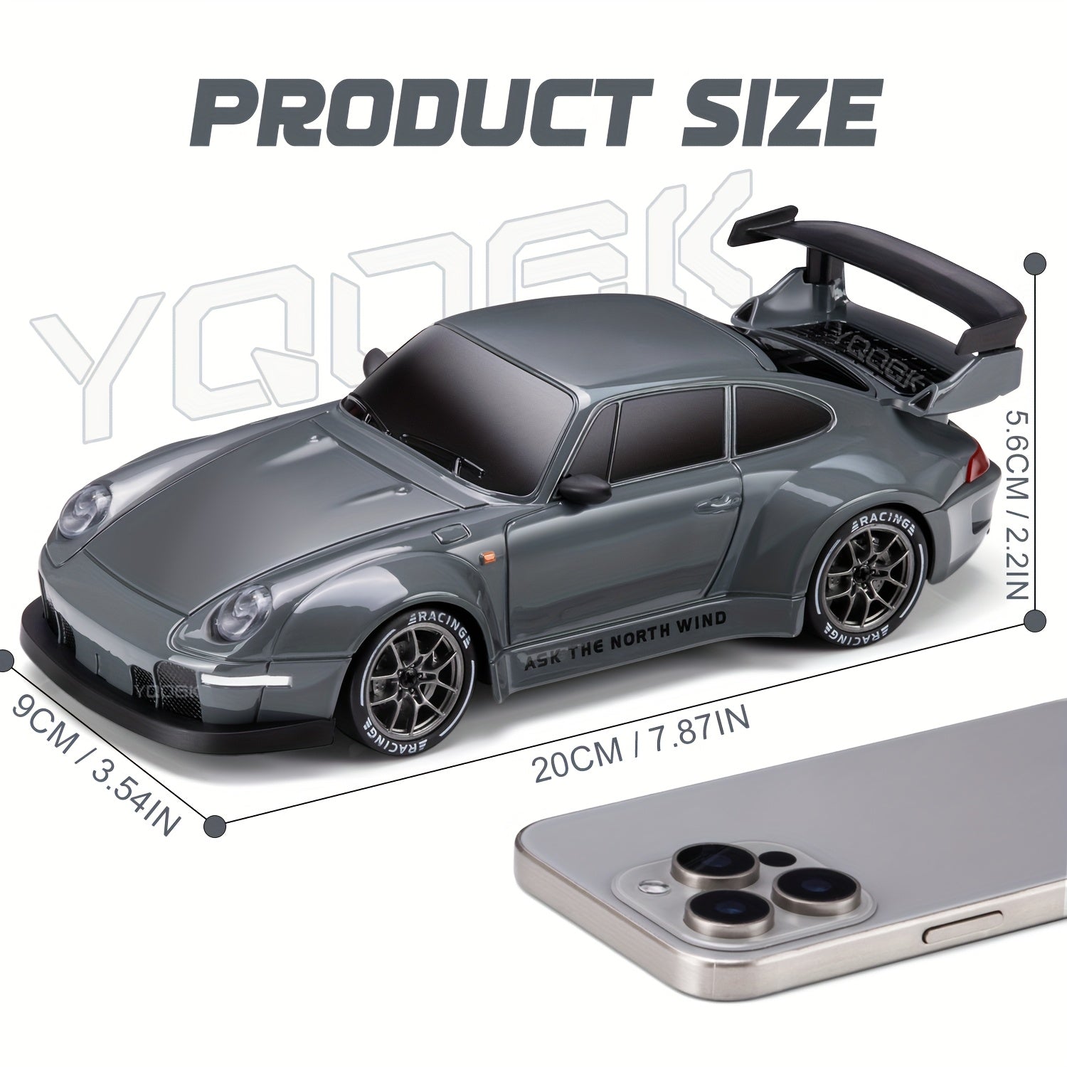 Ferngesteuertes Drift Auto – 1:24 RC Drift Car mit 4WD & LED-Rädern, ideal für Kinder