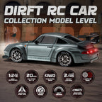 Ferngesteuertes Drift Auto – 1:24 RC Drift Car mit 4WD & LED-Rädern, ideal für Kinder