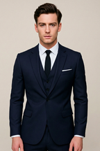 Men's Three Piece Formal Suit - Single Breasted