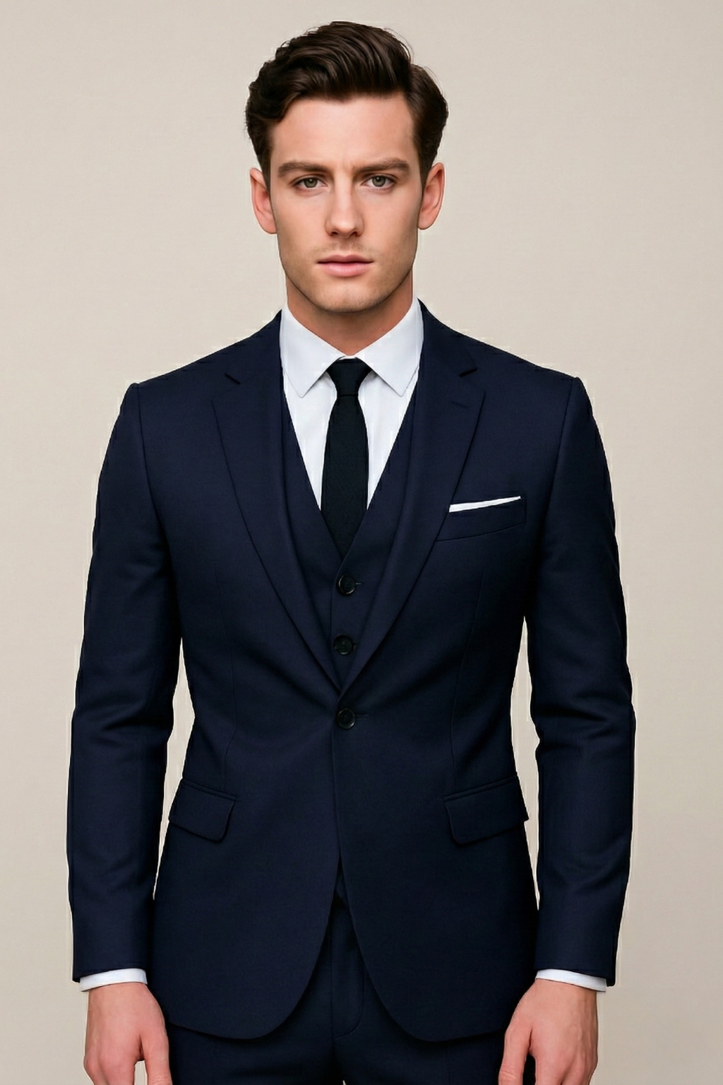 Men's Three Piece Formal Suit - Single Breasted