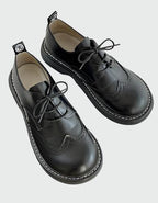 Women's Wide-Fit Oxford Shoes | Comfortable Brogue Design with Durable Sole for Casual & Semi-Formal Wear