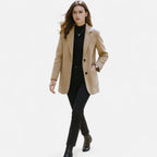 Women’s Structured Blazer Coat | Tailored, Buttoned Design for Business & Smart Casual Wear
