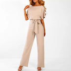 Women’s Belted Wide-Leg Jumpsuit | Flowy, Comfortable & Ideal for Day to Night Wear