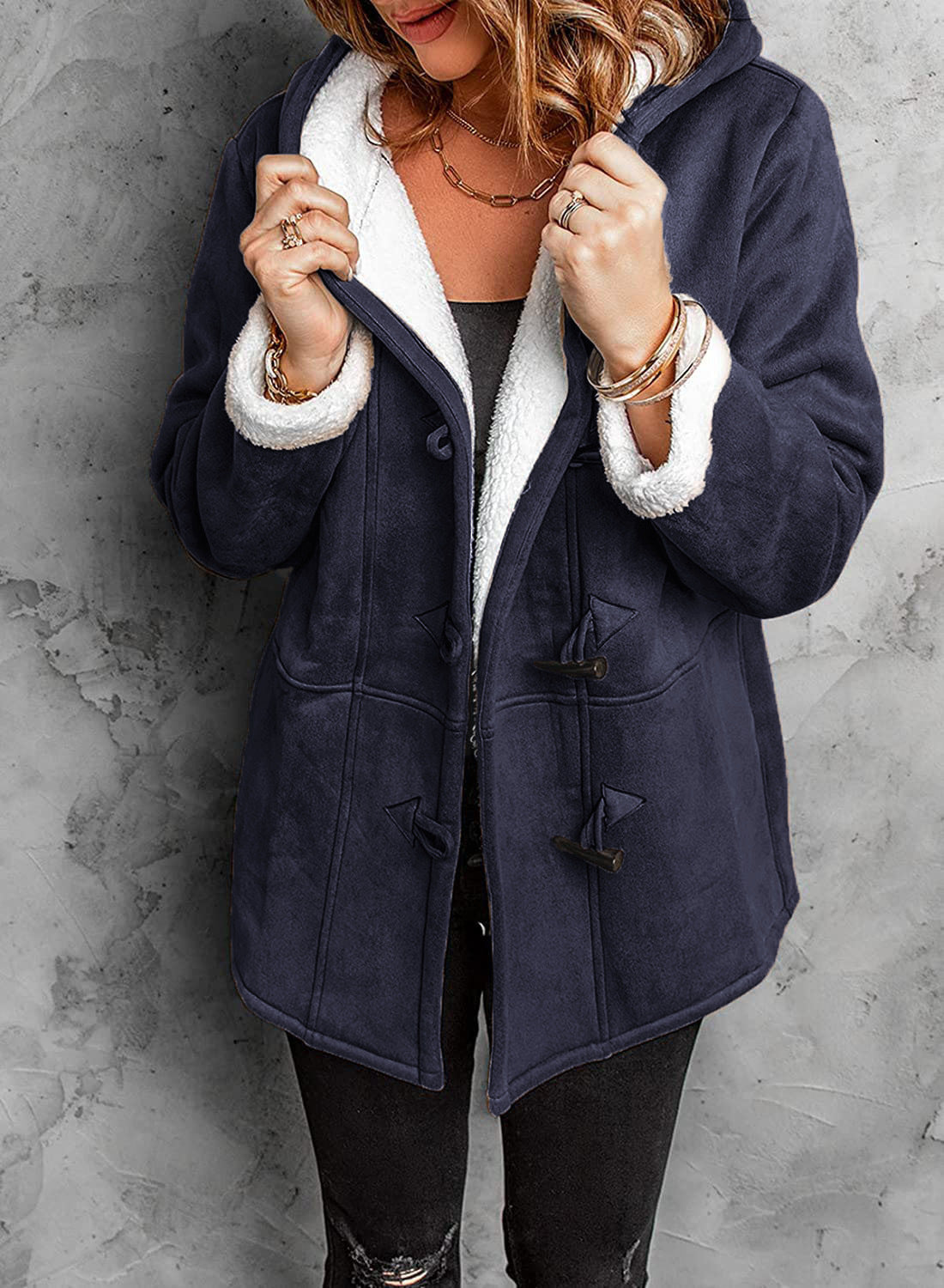 Hooded Cashmere Feel Coat | Soft, Warm & Timeless Design for Modern Women