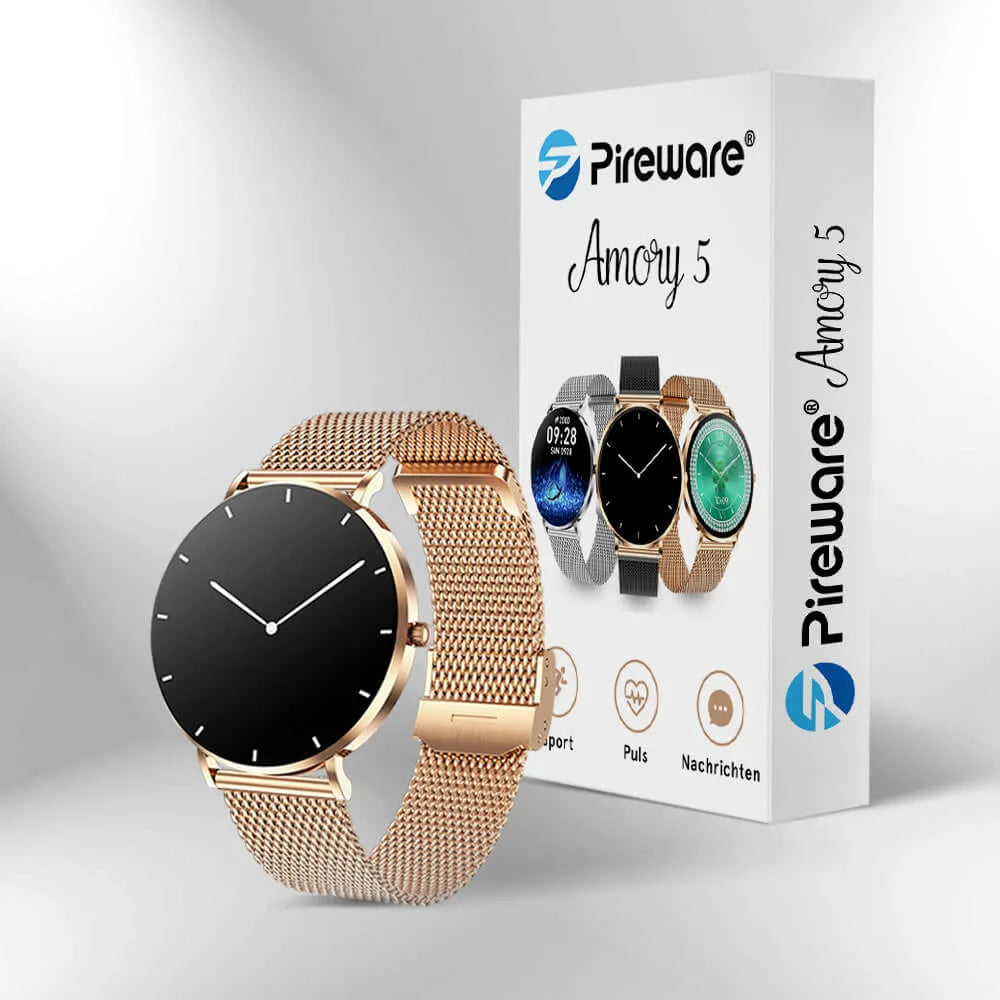 Smart and Fitness Watch für Damen, ultradünne Smartwatch als digitale Armbanduhr mit eleganter Optik